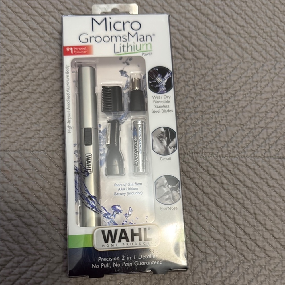Wahl Silver Micro GroomsMan Trimmer Set